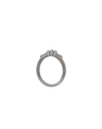Eclipse Mini Ring - White Gold / Black Rhodium All  White Pave