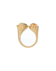 Pietre Double Ring - Jumbo - Gold/Citrine