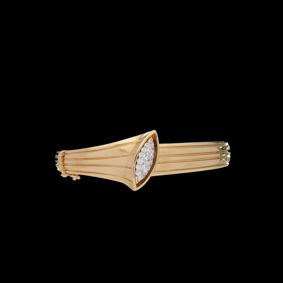 Pietre Bangle - Gold Pave