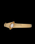 Pietre Bangle - Gold White Topaz