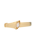 Pietre Bangle - Gold White Topaz