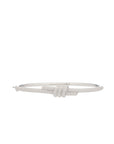 Eclipse Small Bangle - White Gold  - ALL White Diamond Pave