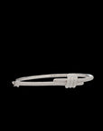 Eclipse Small Bangle - White Gold  - ALL White Diamond Pave