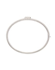 Eclipse Small Bangle - White Gold  - ALL White Diamond Pave