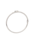 Eclipse Small Bangle - White Gold  - ALL White Diamond Pave