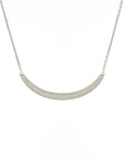 Luna Necklace - White Gold Diamond Pave