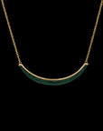 Luna Necklace - Gold & Malachite