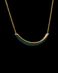 Luna Necklace - Gold & Malachite