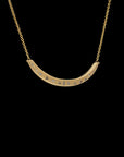 Luna Necklace - Gold with Scattered Diamonds