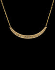 Luna Necklace - Gold with Scattered Diamonds