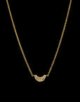 Luna Mini Necklace - Gold & Scattered Diamond