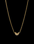 Luna Mini Necklace - Gold & Scattered Diamond