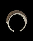 Luna Cuff - Silver Brown Diamond Pave