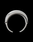 Luna Cuff - Silver Black Diamond Detail