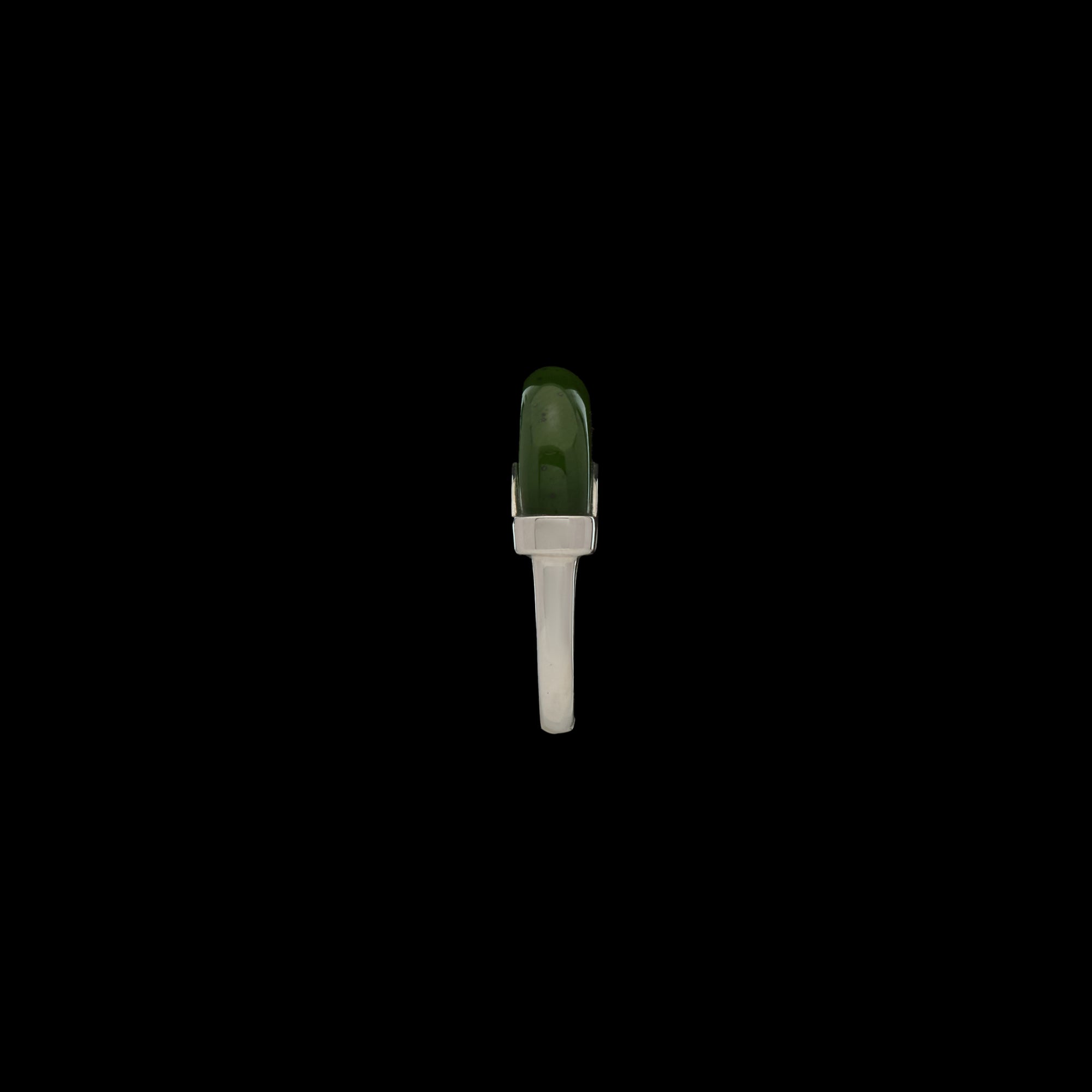 Luna Ring - Silver &amp; Jade