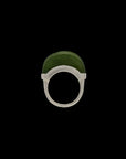 Luna Ring - Silver & Jade