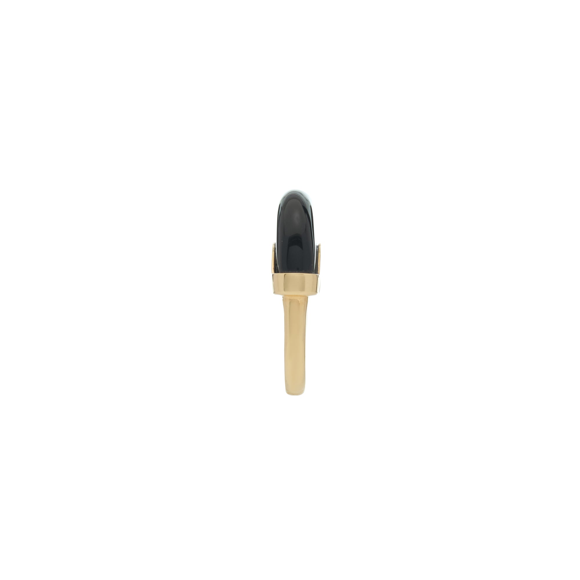 Luna Ring - Gold &amp; Black Onyx