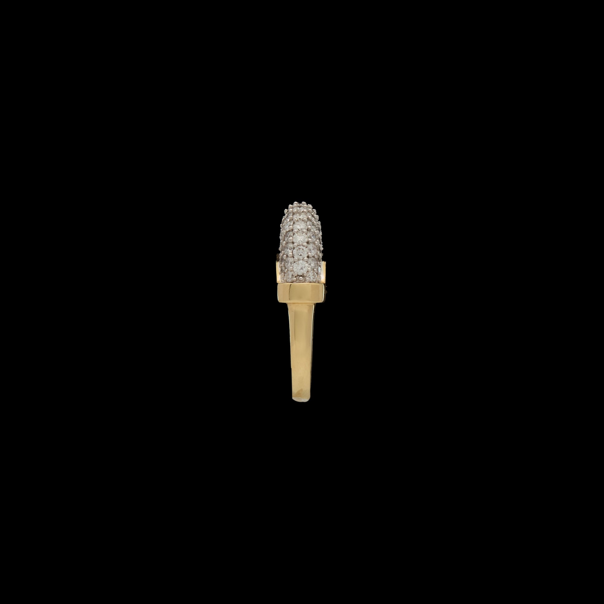 Luna Ring - Gold - White Diamond Pave