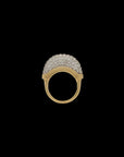 Luna Ring - Gold - White Diamond Pave