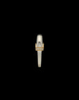 Luna Mini  Ring - Silver/Gold with Diamond Pave Detail