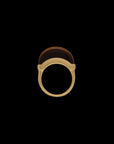 Luna Mini Ring - Gold & Tiger Eye