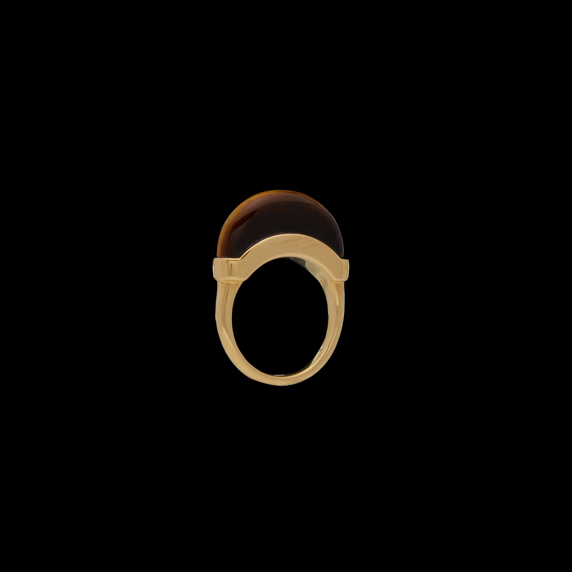 Luna Mini Ring - Gold &amp; Tiger Eye