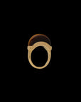 Luna Mini Ring - Gold & Tiger Eye
