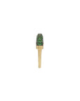Luna Mini Ring - Gold with Green Tsavorite Pave