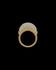 Luna Mini Ring- Gold Diamond Pave