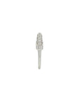 Luna Mini Ring - Silver with White Diamond Pave