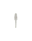 Luna Mini Ring- White Gold Diamond Pave