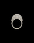 Luna Mini Ring- White Gold Diamond Pave