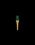 Luna Mini Ring - Gold Malachite