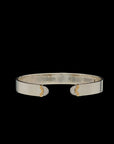 Doppia Luna Slim Cuff - Silver/Gold White Diamond Pave