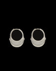Luna Medium Hoops - Silver