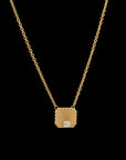 Ray of Light Solitaire Necklace Gold