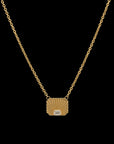 Ray of Light Solitaire Necklace Gold