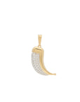 Wyld Dorian Horn - Yellow Gold and Diamond Pave