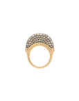 Luna Ring - Gold with Brown Diamond Pave