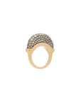 Luna Ring - Gold with Brown Diamond Pave