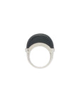 Luna Ring - Silver & Onyx