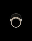 Luna Ring - Silver & Onyx