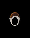 Luna Ring - Silver & Tiger Eye