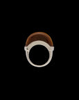 Luna Ring - Silver & Tiger Eye