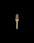 Luna Mini Ring- Gold Diamond Brown Pave
