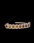 Ray of Light -  Quatrum Cuff  Silver -CITRINE