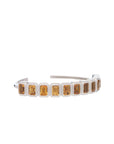 Ray of Light -  Quatrum Cuff  Silver -CITRINE