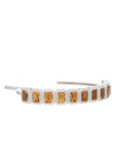 Ray of Light -  Quatrum Cuff  Silver -CITRINE