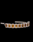 Ray of Light -  Quatrum Cuff  Silver -CITRINE