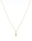 Ray of Light Initial Pendant - Mini Gold